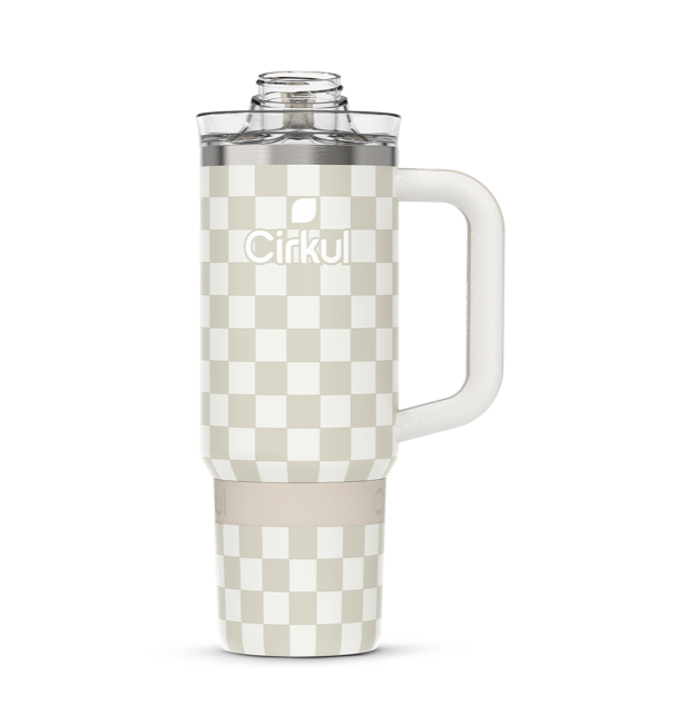 Limited Edition: 30oz. Taupe Tartan Travel StrawSip™ Tumbler SGQO