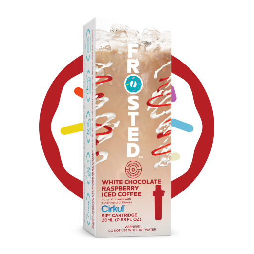 Frosted White Chocolate Raspberry Iced Coffee A5J3